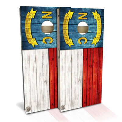 Ensemble de cornhole en métal North Carolina