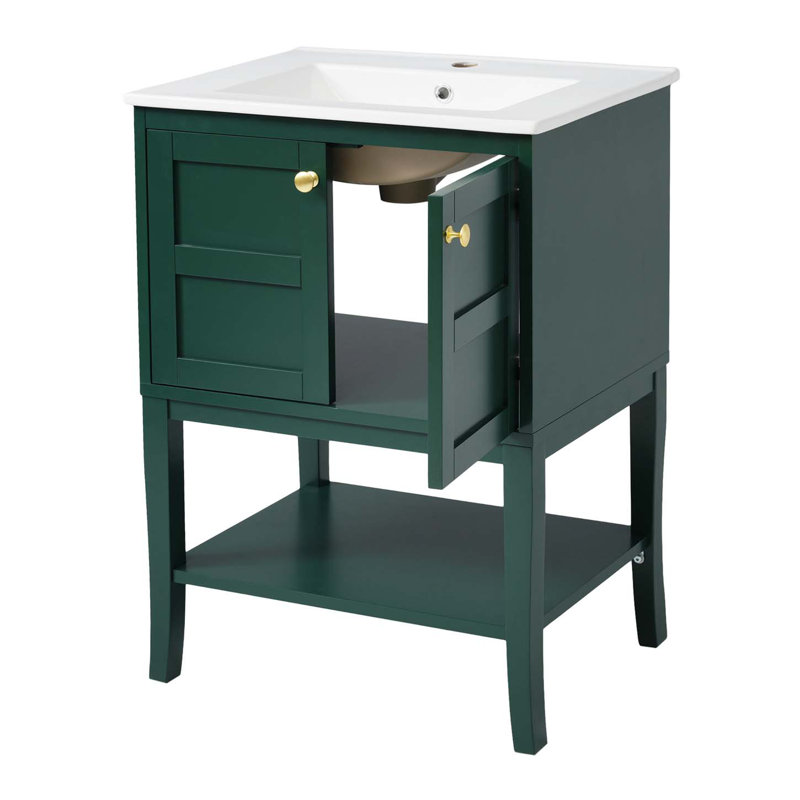 Rangement pour salle de bain, meuble-lavabo simple avec lavabo supérieur, meuble-lavabo simple pour salle de bain