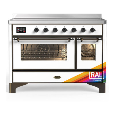 Majestic III Series 48 Inch Induction Range with 6 Induction Elements in RAL (Brass Trim)