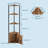 5-Tier Corner Storage Shelf, Modern Bookshelf with Doors, Heavy Duty Space-Saving Shelving Stand for Bedroom, Living Room, Office-511897057