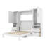 Lit escamotable mural avec placard, tiroirs et tablettes Murphy-405014870-405014871
