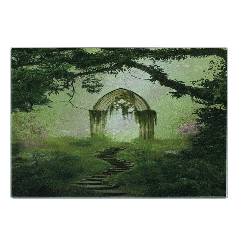 Porte fantaisie en verre trempé Ambesonne