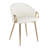 Josie 19.25'' H Faux Leather Upholstered Armchair-287528672-358184675