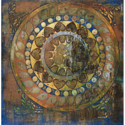 «Hearts Around» par Claudette, peinture sur toile tendue