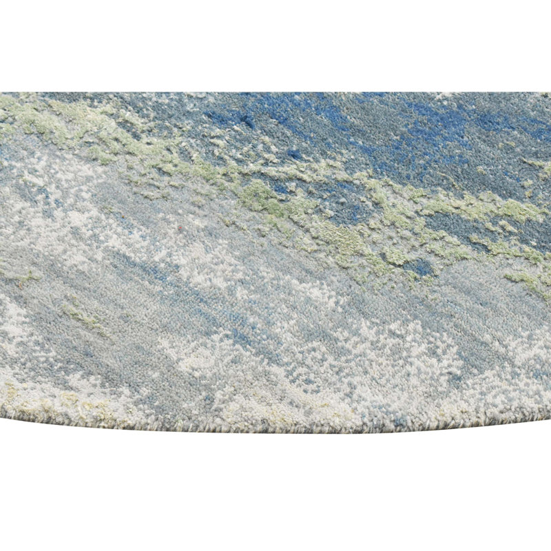 Abstract Area Rug, Round 6'