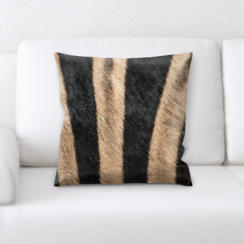 Mixed Textures Microsuede Throw Pillow