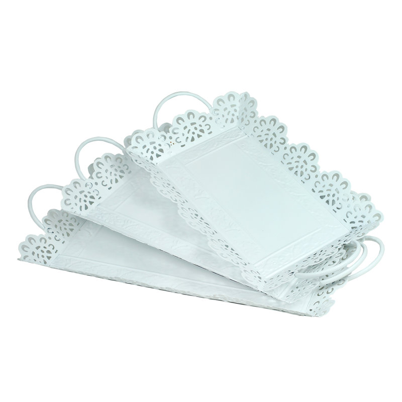Ensemble de plateaux de service 3 pièces