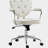 Home Office Chair, Computer Desk Chair with Button Tufted Velvet-Feel Fabric, Swivel Vanity Chair-689336136