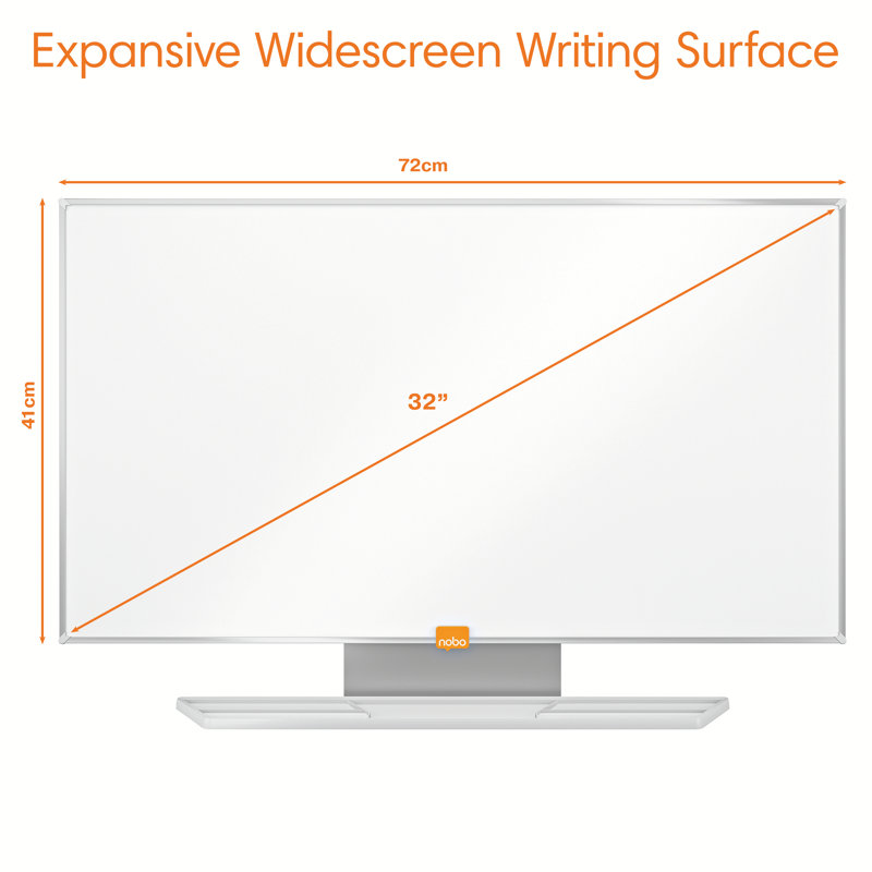 Wall Mounted Whiteboard, 41.10cm H x 72.10cm L