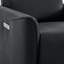 Fauteuil inclinable électrique pivotant en cuir Mikkel-593029250
