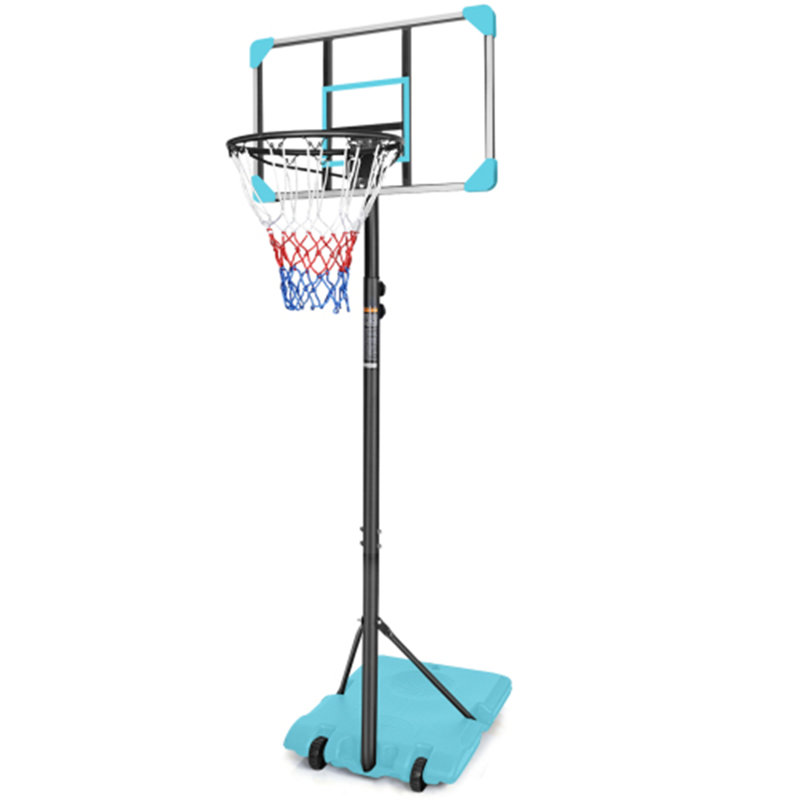 Système portatif de basketball avec base stable et roulettes