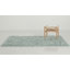 Tapis moelleux à poils longs lavable à la machine bleu sarcelle Diller-2007431395