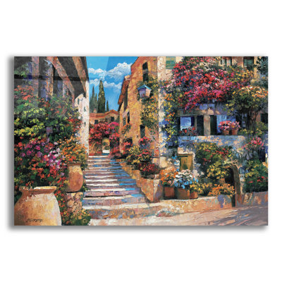 Riviera Stairs par Howard Behrens - impression non encadrée