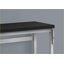 Bureaux | Bureau à domicile réglable de 48 po, moderne, stratifié noir et amp; Gris métal | Noir | Panneau de particules-1191058435
