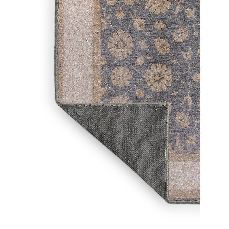 Tapis oriental bleu / beige Niglaes, Rectangle 5 pi x 7 pi