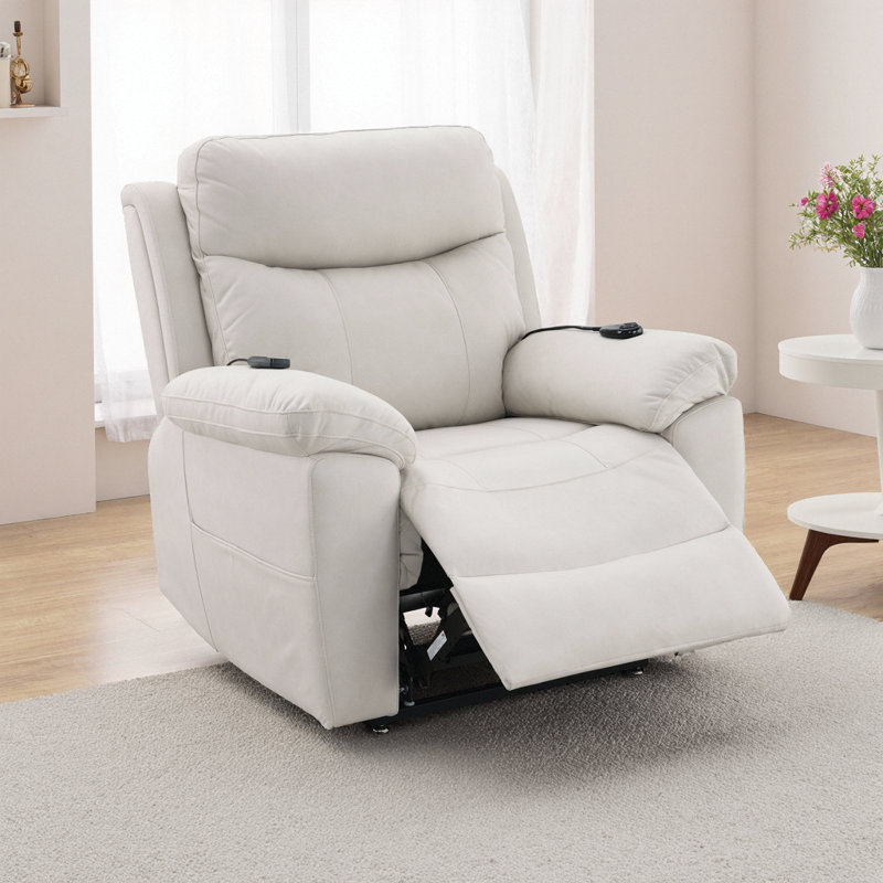 Ultimate Power Lift & Massage Recliner - Heated Microfiber Comfort for Effortless Relaxation