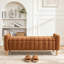 Banc de rangement capitonné avec dessus en bois 63,3 po-1235082429