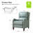 Beecher 28.75" Wide Leather Club Recliner-2034137806