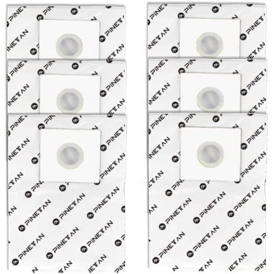 Pinetan Ua807-6 Hepa Sacs de rechange pour aspirateur traîneau Pinetan Ua807, paquet de 6, blanc