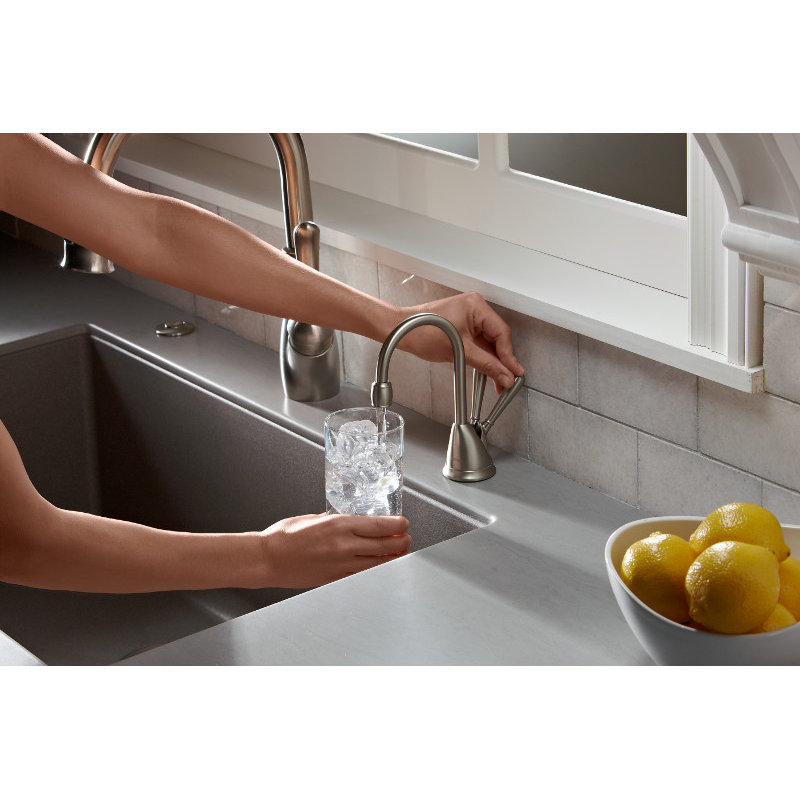 Hot & Cold Water Dispenser, Satin Nickel