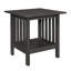 Table basse grise antique et 2 tables de bout, mobilier d'appoint transitionnel classique