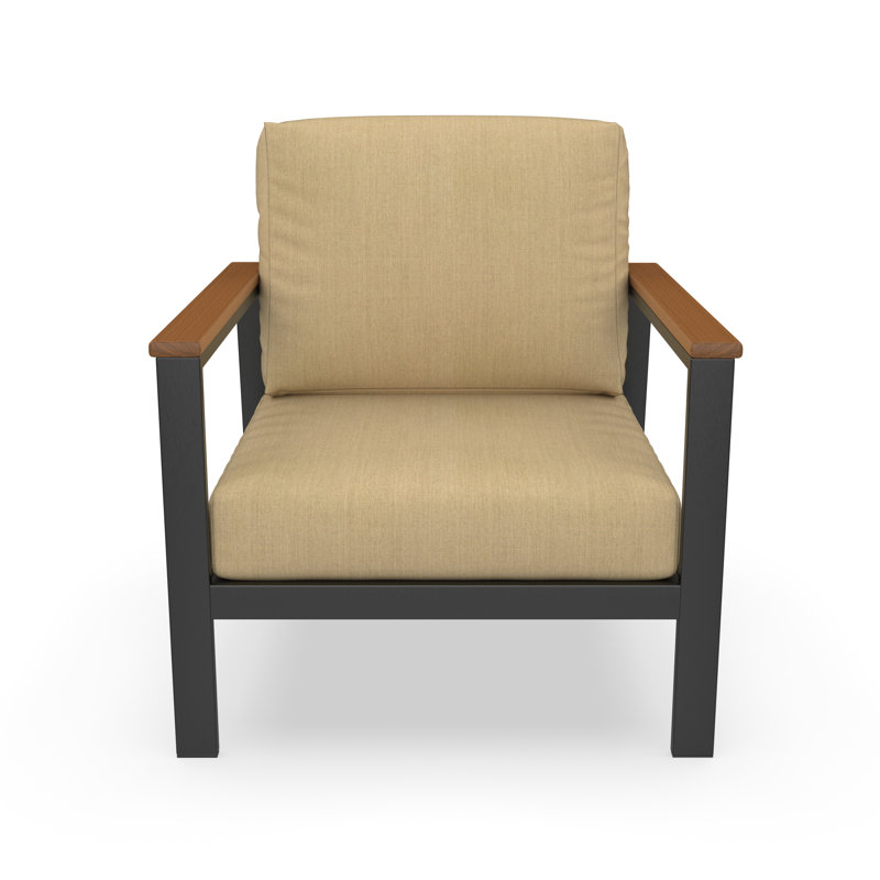 Townsend Outdoor Patio Lounge Chair with Sunbrella® Cushions, Sunbrella® Canvas Granite, None, No