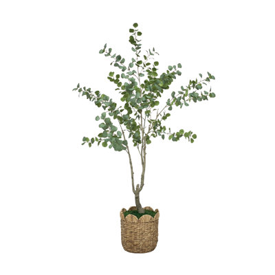 84" Ajoku in Natural Hyacinth Scalloped Basket