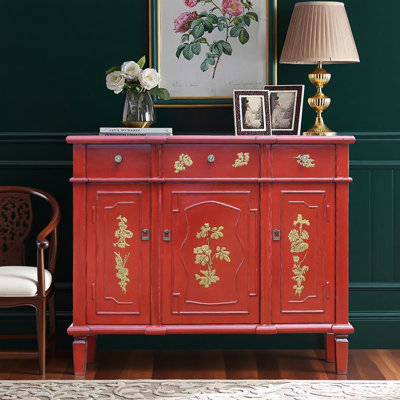 Chinese-style retro light luxury sideboard