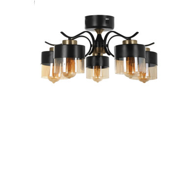 Plafonnier semi-encastré 5 lumières 21,65 po Hahn