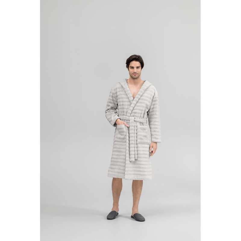 Galio Bathrobe, Pearl Gray, XS/S