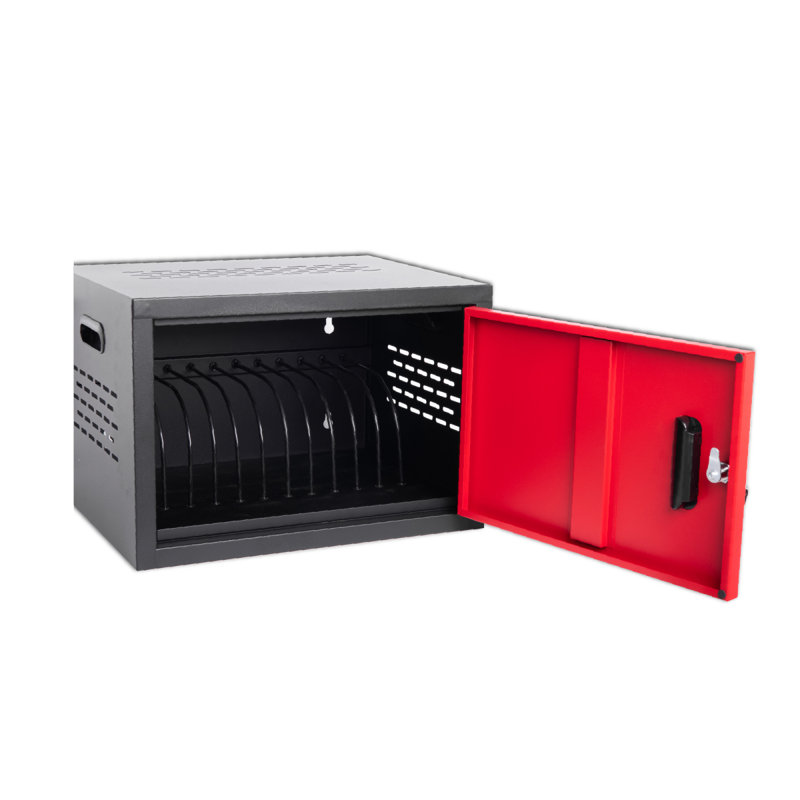 Armoire de charge à 12 baies pour ordinateur portable, Chromebook, station de charge verrouillable - NOIR