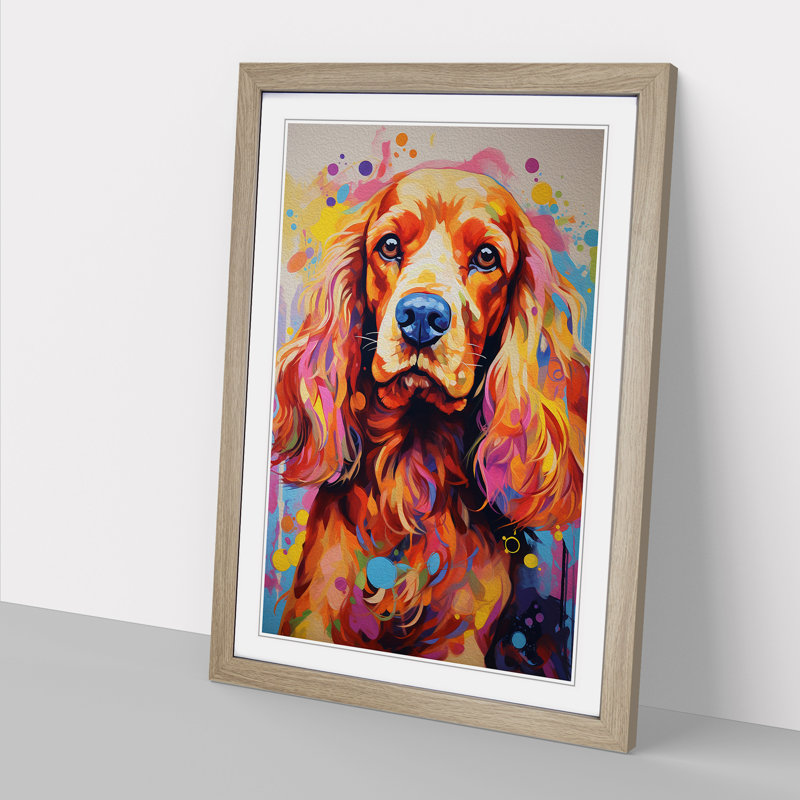 Single Picture Frame Print on Wood, Oak Framed, 64cm H x 46cm W