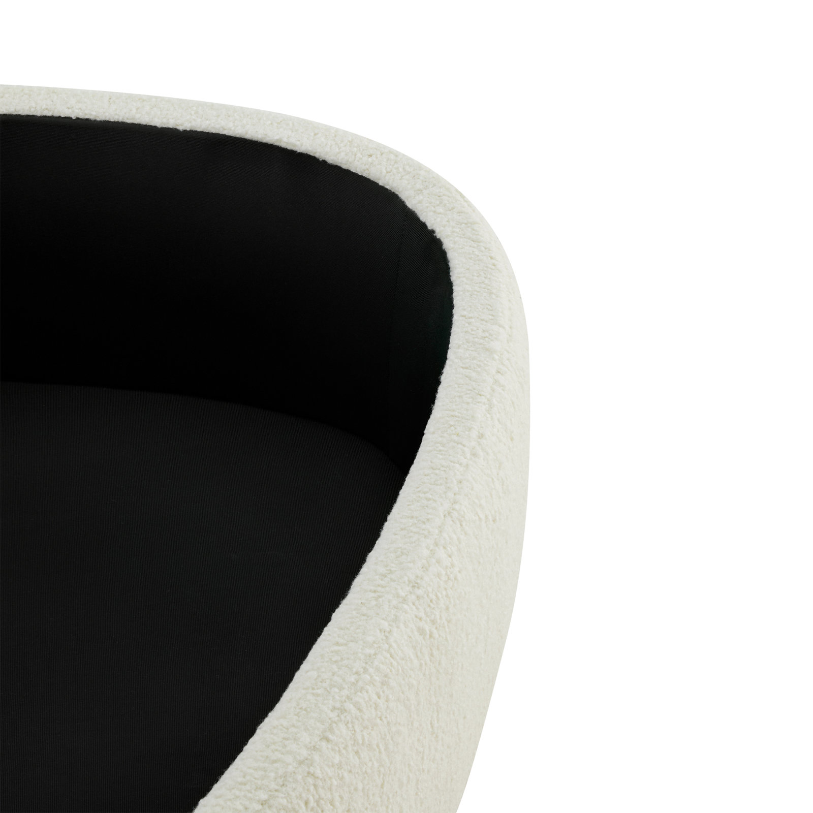 Adna 27" Storage Ottoman, Aries Cream Sherpa