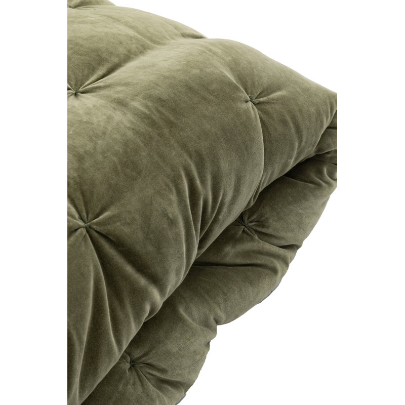 Rivky Opulent Velvet Bedspread Blanket, Green