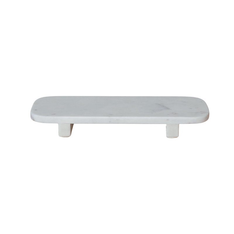 Marble Footed Serving Pedestal