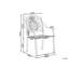 Fraizer Stackable Outdoor Patio Dining Side Chair with Cushion