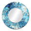 Océan bleu mosaïque turquoise - miroir tropical, miroir mural bleu unique, impression d'art en métal-99624740-122497351