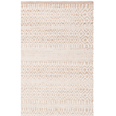 Tapis en coton / laine / jute tissé à la main Foxwest Southwestern