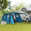 Outsunny Inflatable 3-4 Man Tunnel Tent Air Pump 440L x 280W x 195Hcm Blue