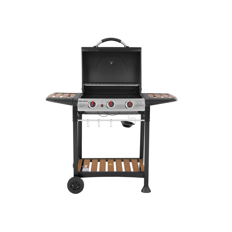 George Foreman 3 - Burner Freestanding Propane Gas Grill