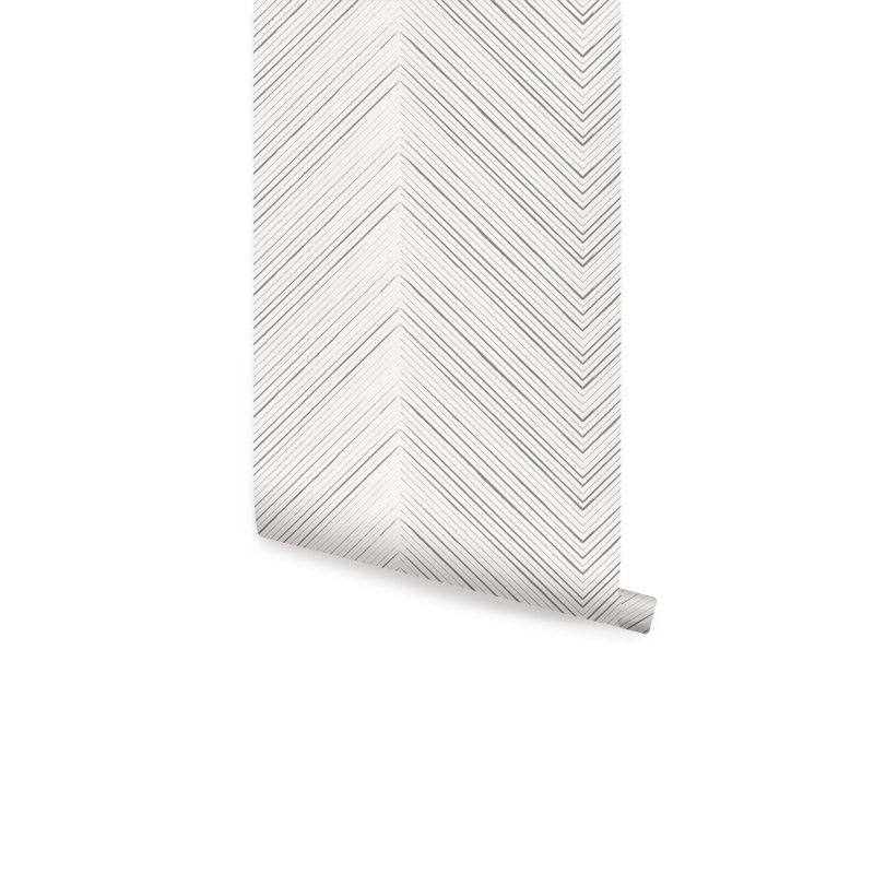 Rouleau de papier peint adhésif L 18 pi x l 24 po, gris