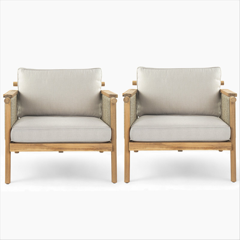 Fauteuil club d'extérieur Sumbawa, ensemble de 2