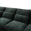 Chenille en forme de U de 106 po pour le salon, canapé-lit à 4 places avec et coussins, doux et chenille, bois massif, ports de charge, espace modulaire avec repose-pieds mobile, canapé-lit, tissu, structure en bois,-747340160
