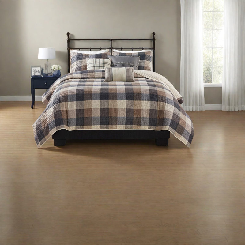 Ensembles de literie à chevrons de qualité supérieure, style campagnard rustique en polyester pour la maison