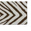 Tapis de toilette rectangulaire absorbant et antidérapant à rayures zébrées-74541736