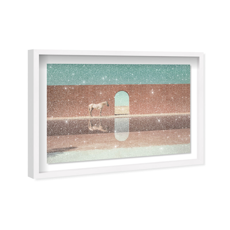 Western Reflections Print by Oliver Gal, 25.5"H x 17.5"W, White Shadowbox