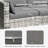 Gray Outdoor 3 Pe Couch With Cozy Cushions And Stable Steel Frame For Patio Furniture In A Base