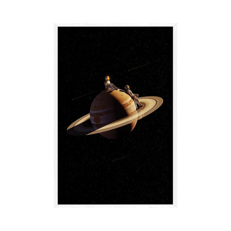 Closer 1 Piece Wall Art on Canvas, 66.04cm H x 45.72cm W x 3.81cm D, White Framed