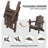 Kahn Folding Adirondack Chair with Cup Holder-903659687