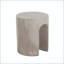 Table d'appoint en U en forme de U avec finition gris clair